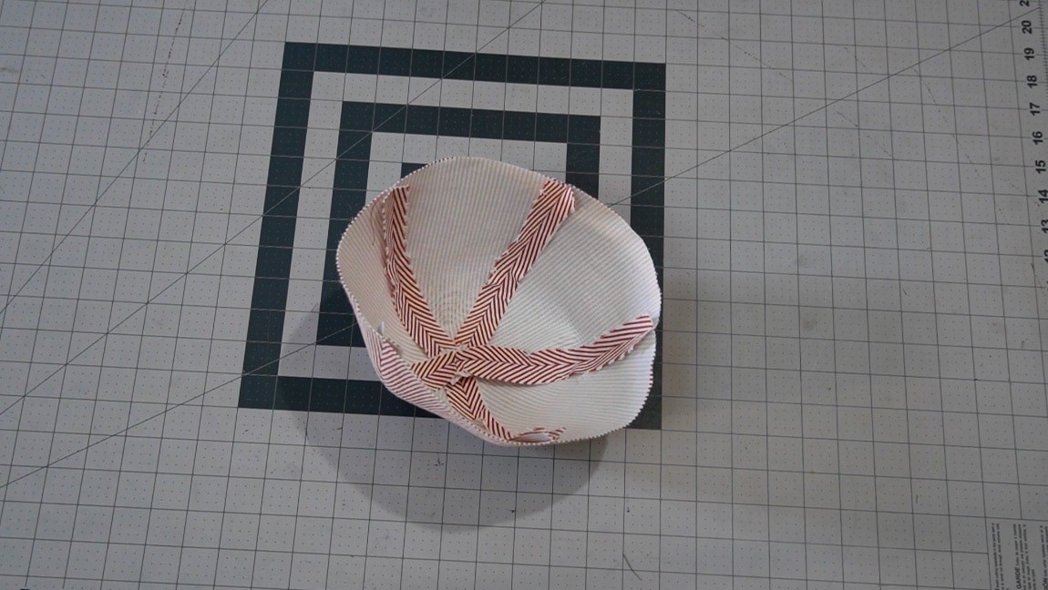 sew hat pieces together