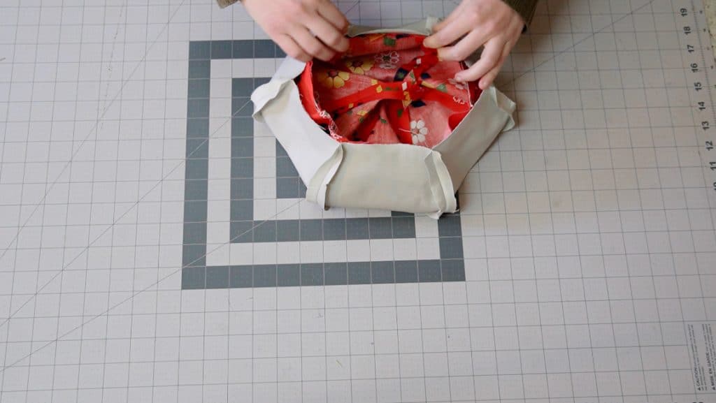 sew the lining to the hat