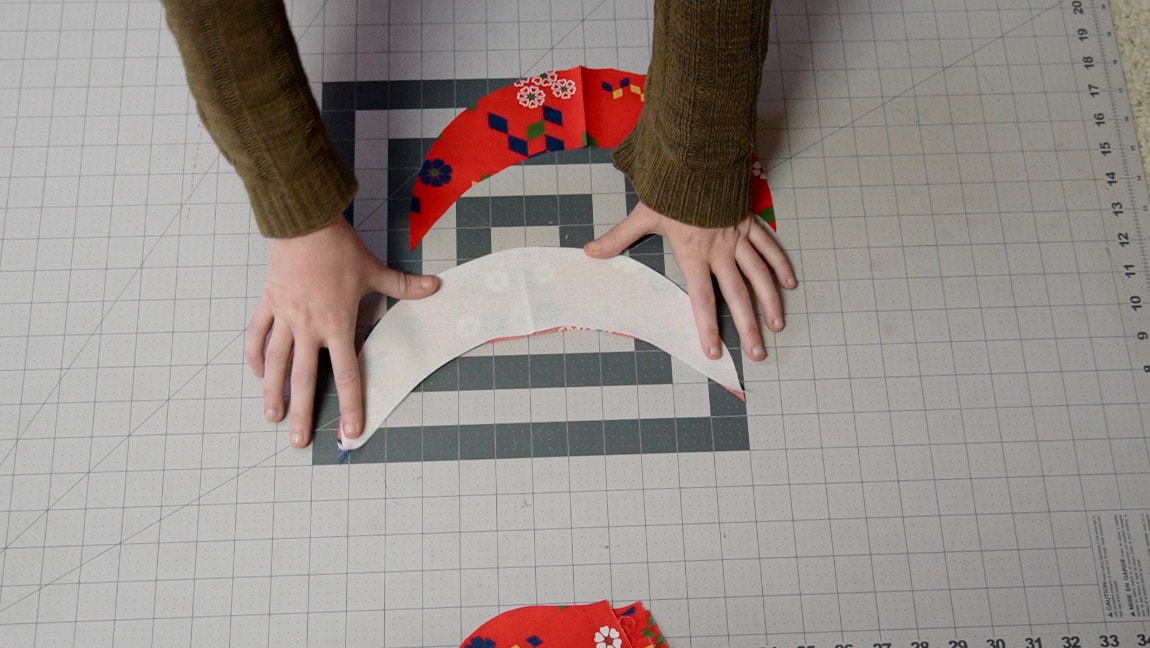 apply interfacing to the brim