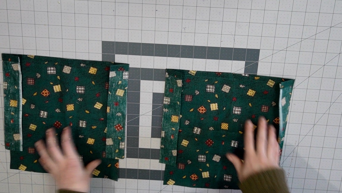 fold over and edgestitch the side stitchline of the pocket