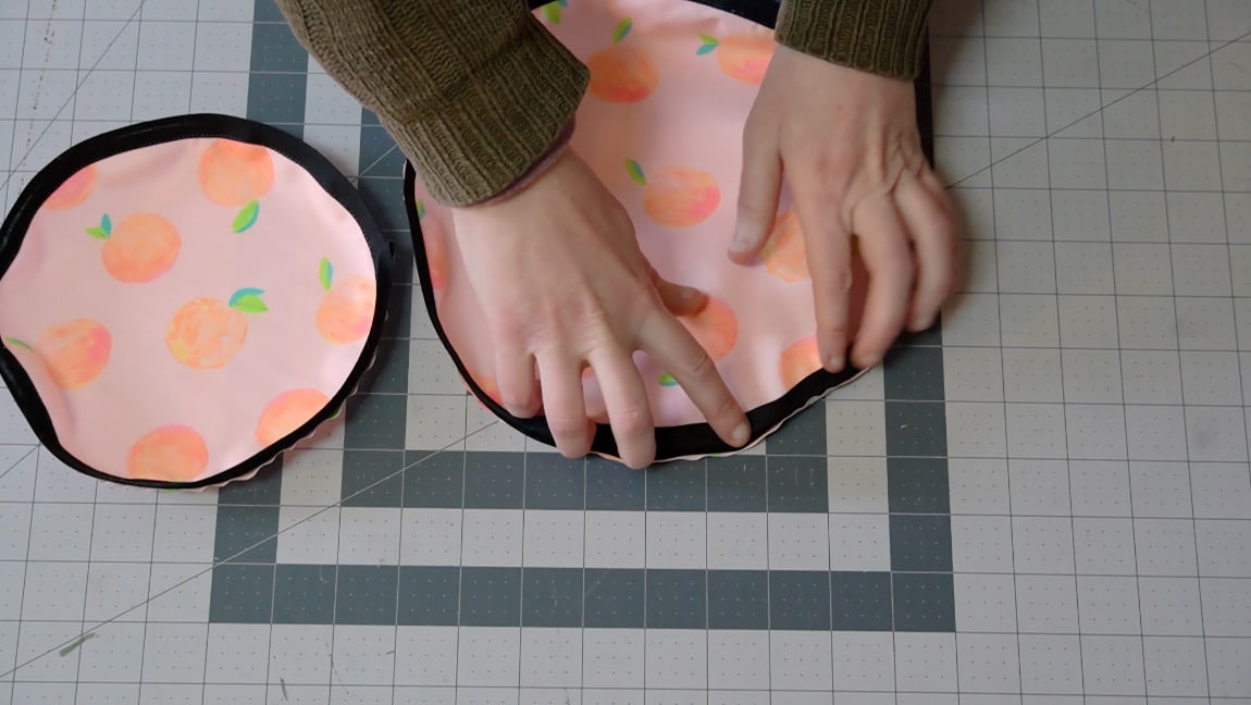 add bias tape around the perimeter