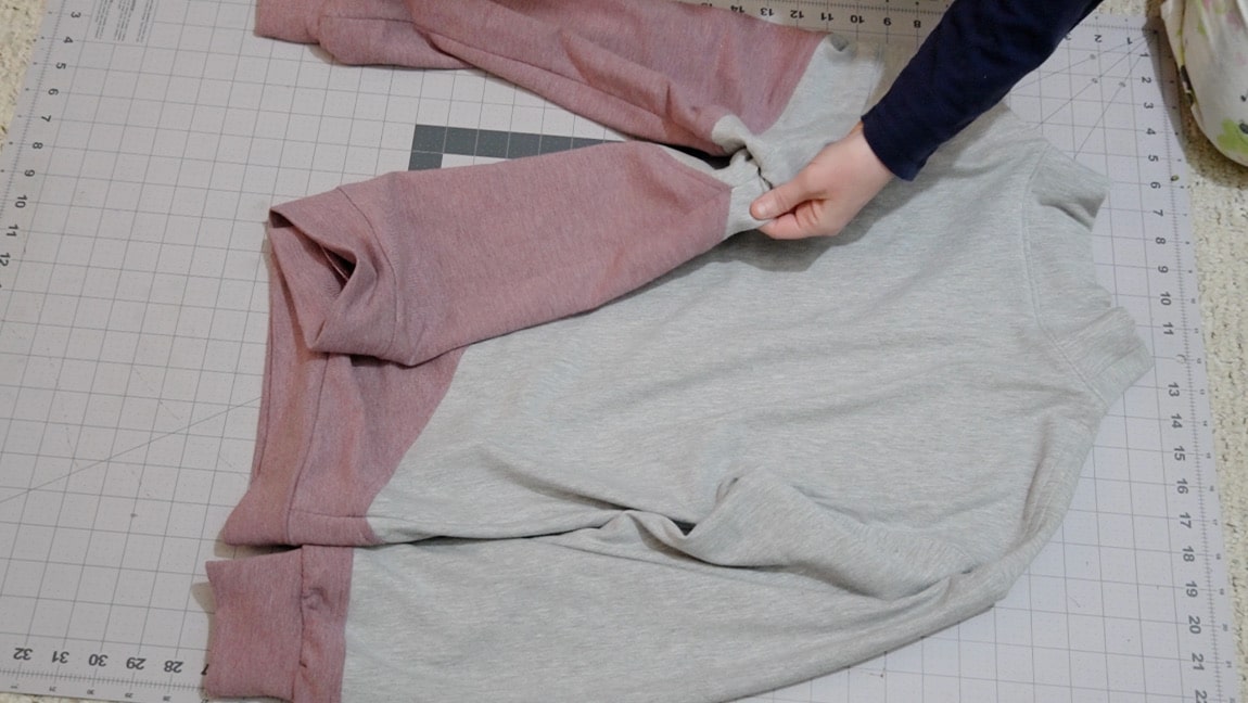 finished color block shirt