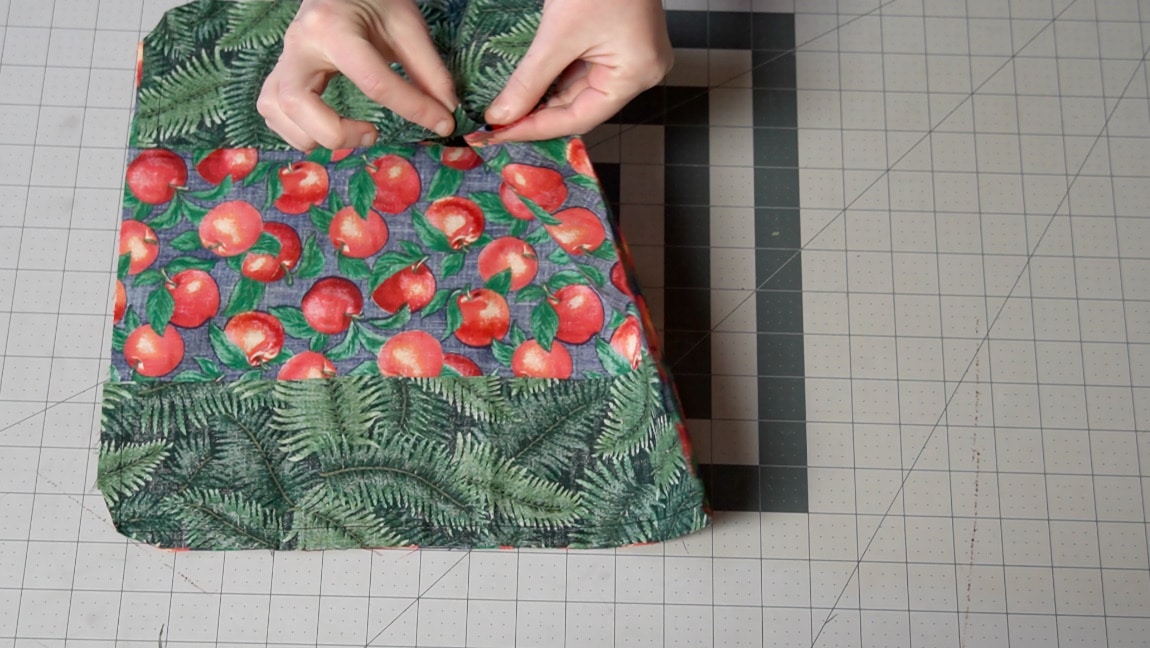 leave seam allowance un-sewn