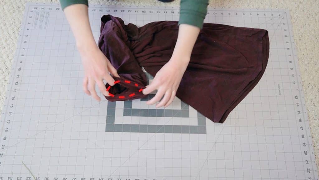 sew the arms together