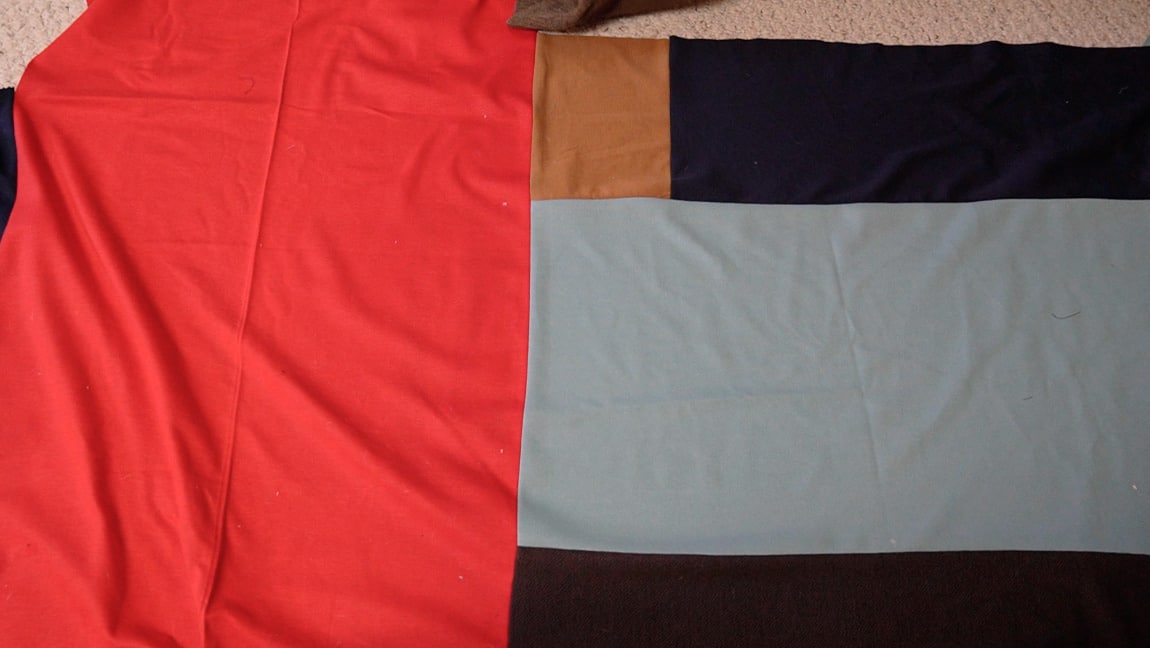 sew the scraps together