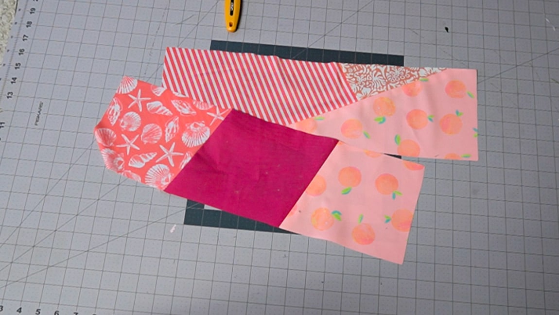 cut your pillow pieces