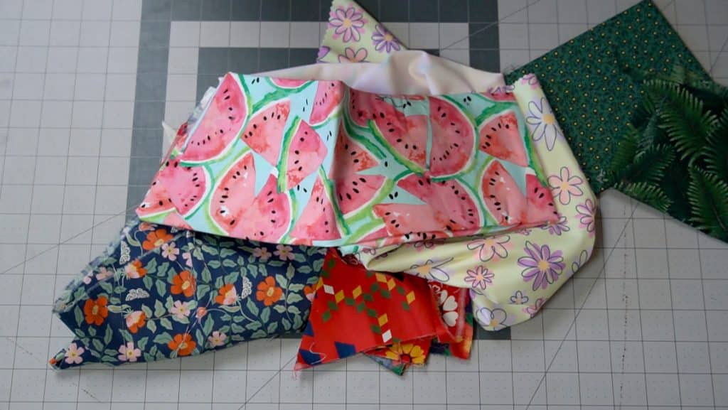 scraps of fabric