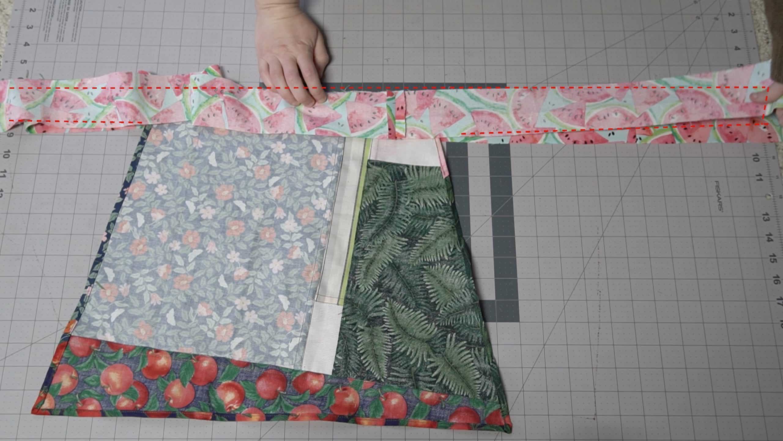 sew the waistband to the skirt and together