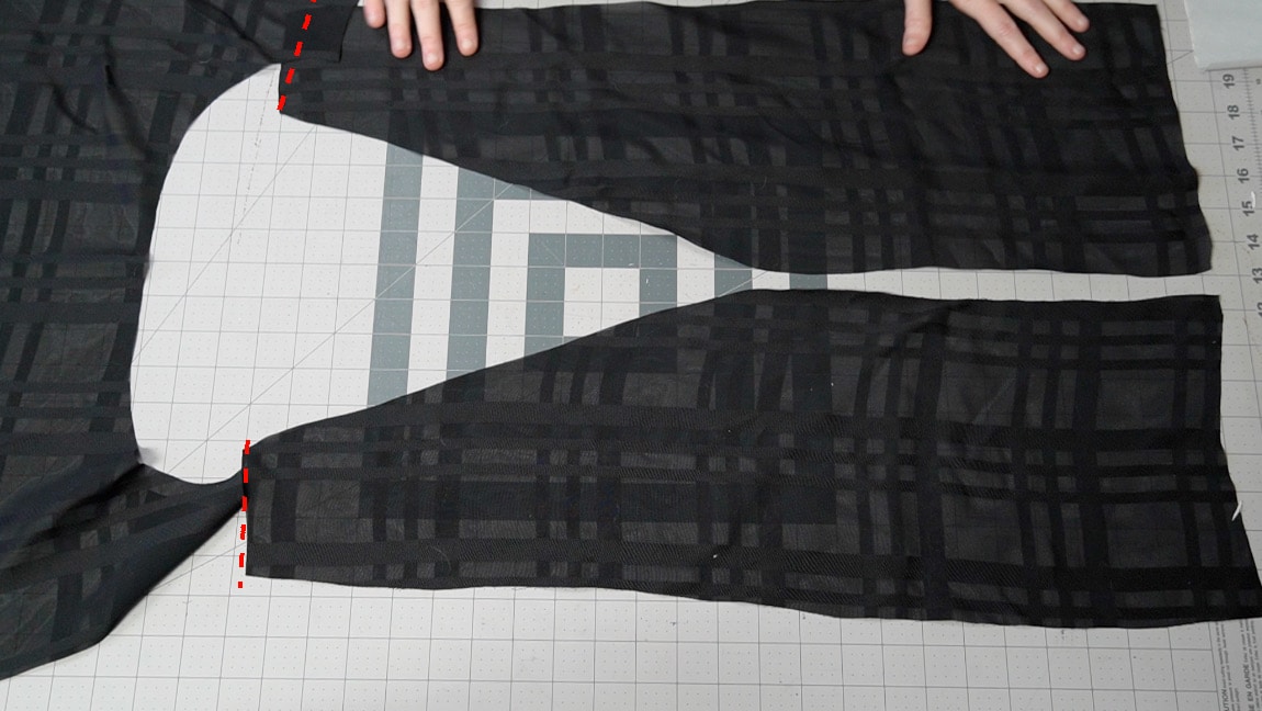 sew the front and back together at the shoulders