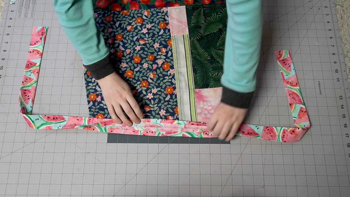 press the seam allowance under