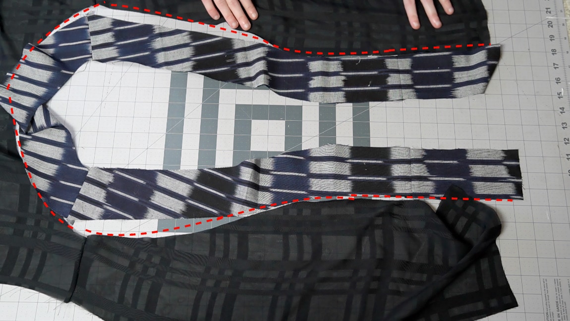 sew the band to the jacket