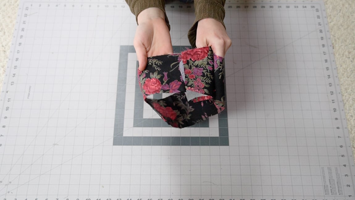 sew the front and back together leave a gap