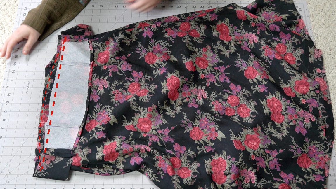 sew the facing to the skirt
