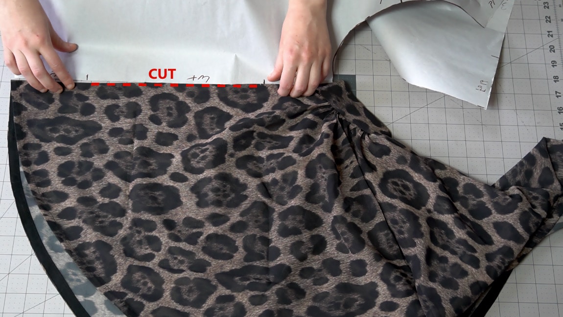 cut the arm holes on the fold