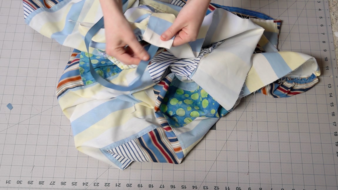 turn waistband to right side