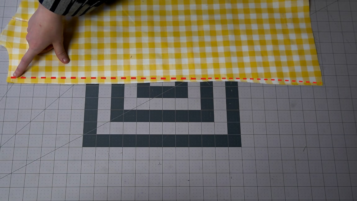 sew the back center