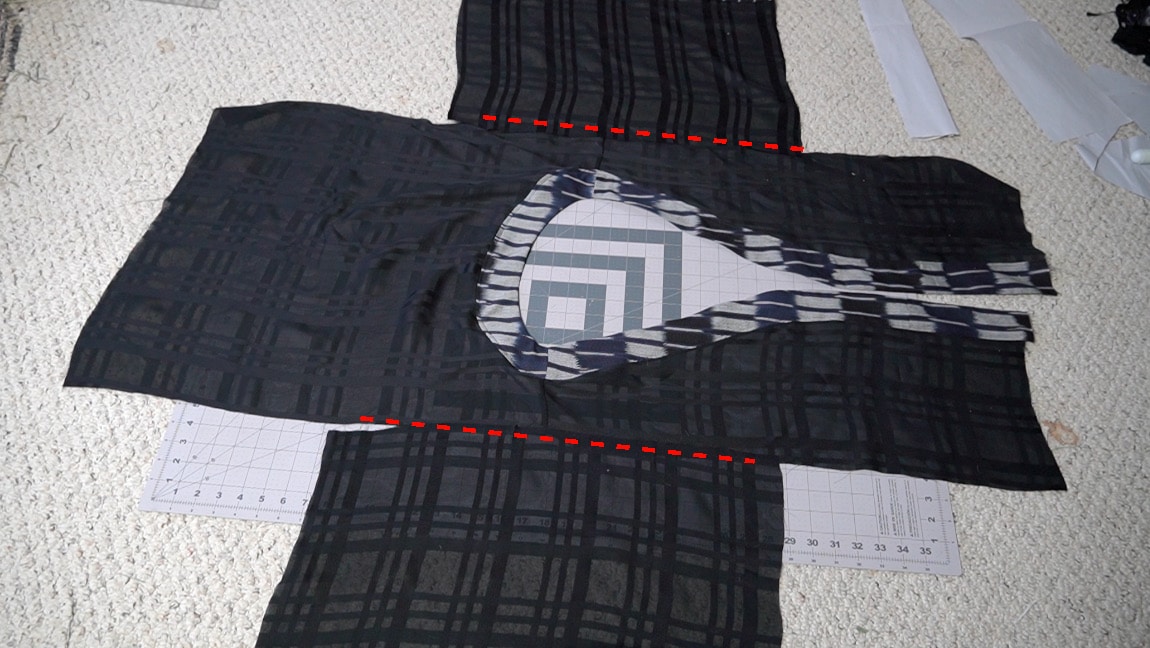 sew the sleeve to the jacket