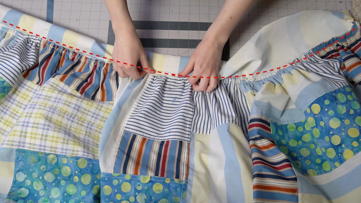 fold over waistband seam allowance