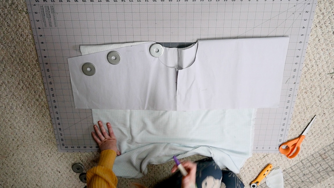 sew the shoulder slope