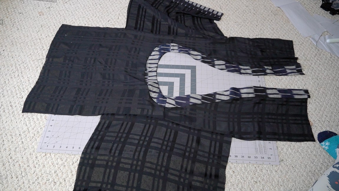 sew the sleeve to the jacket