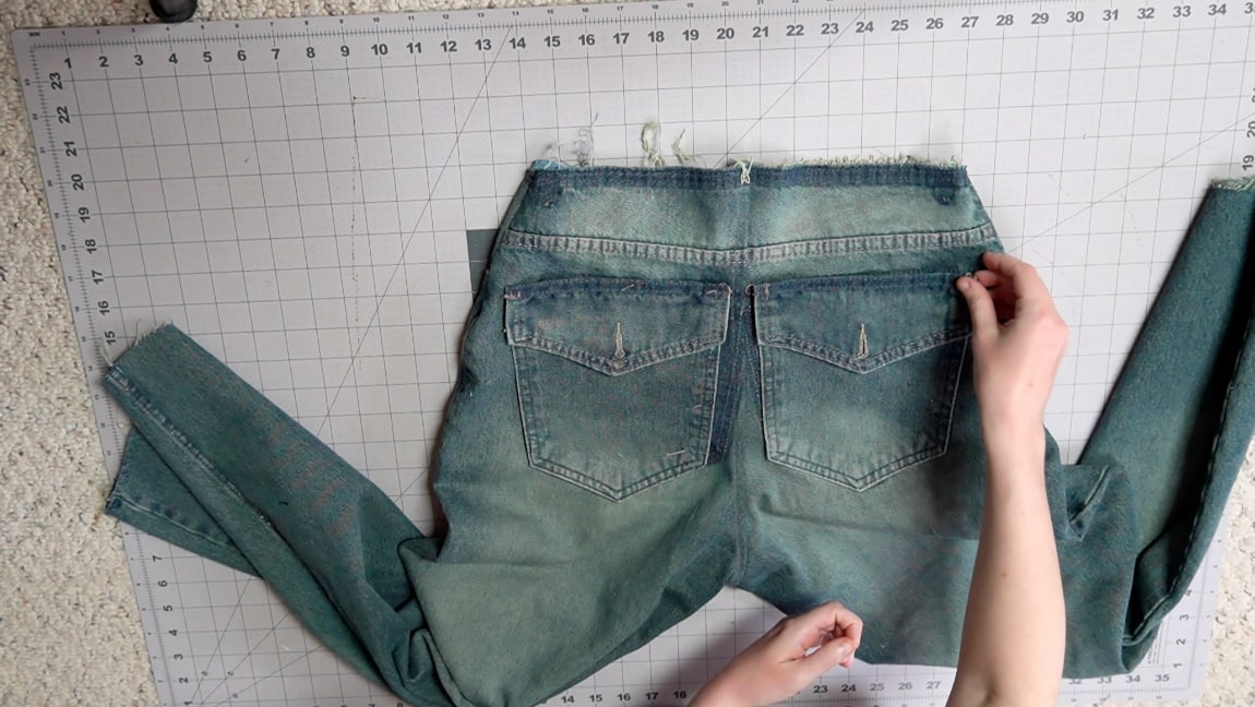 resew the pockets on the back