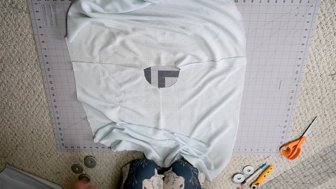sew the shoulder slope