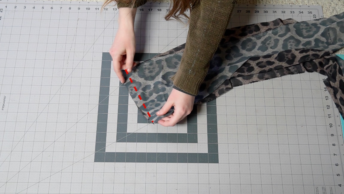 sew the two belt pieces together