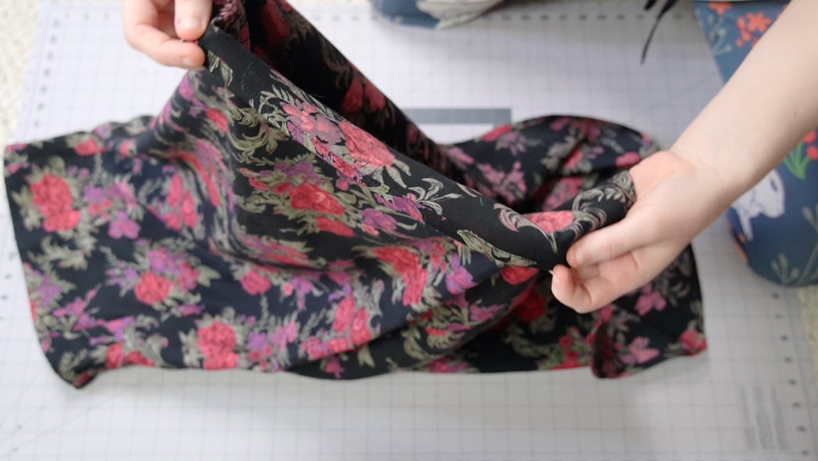 hem the bottom of the skirt