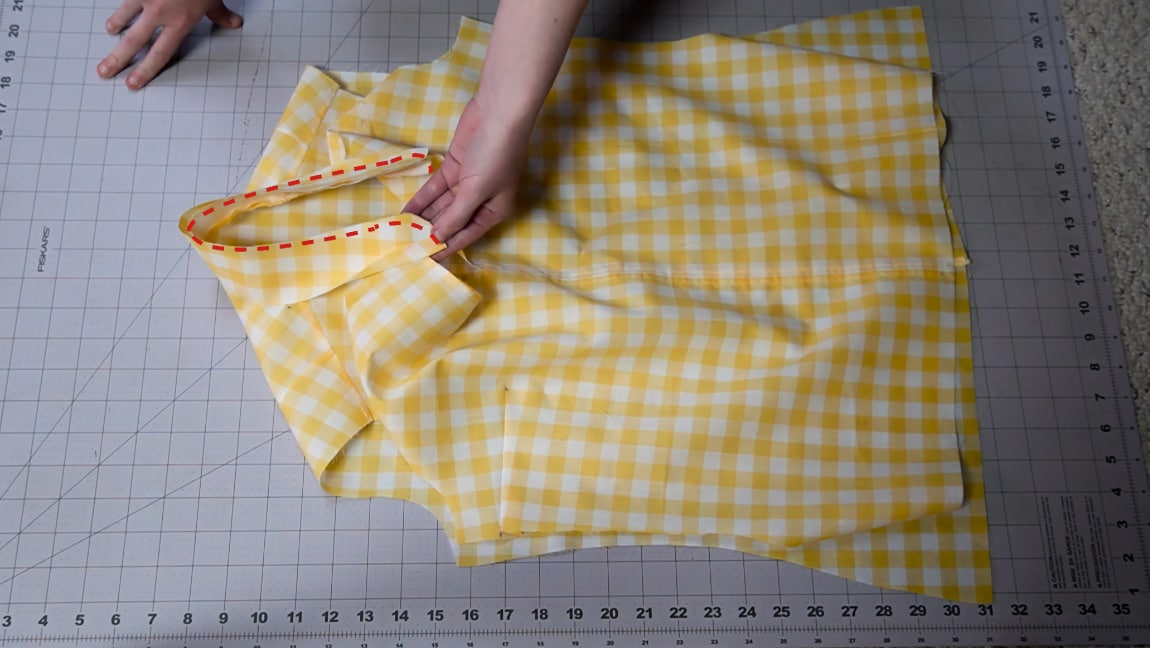 sew the collar facing