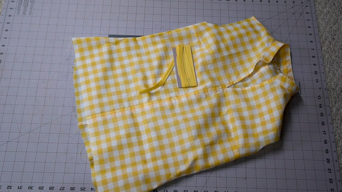 use bias tape for the arm holes