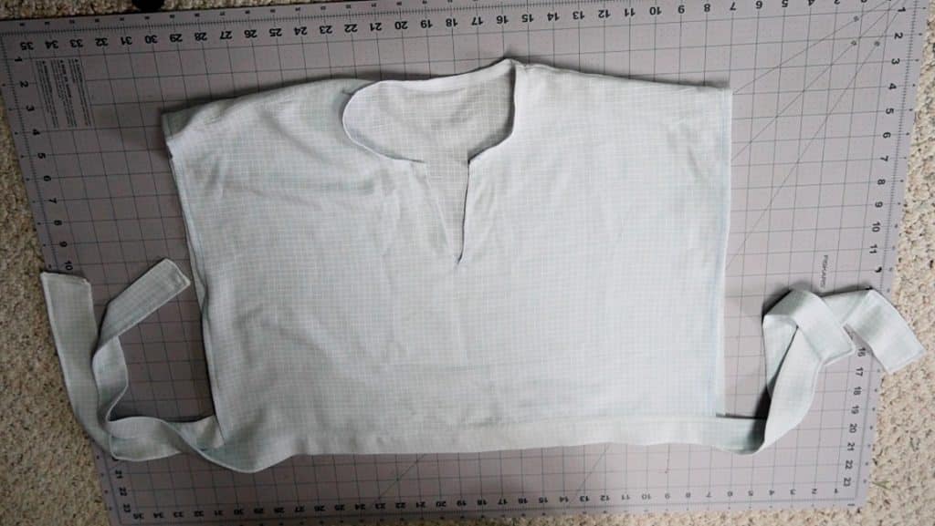 finished wrap top