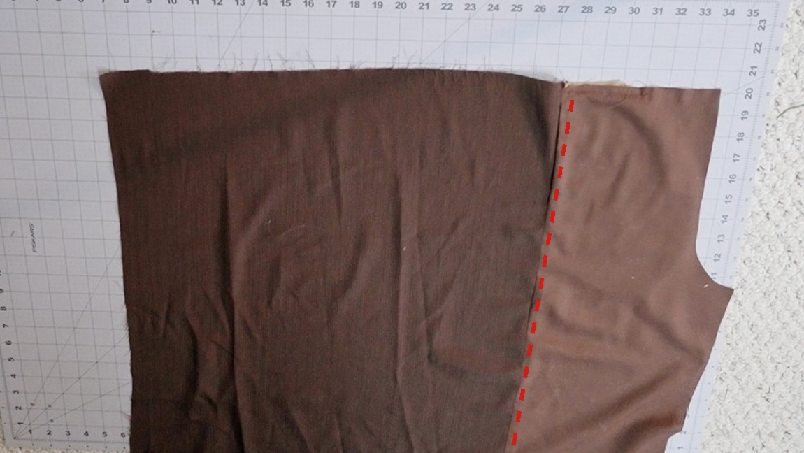 sew the front to the rectangle