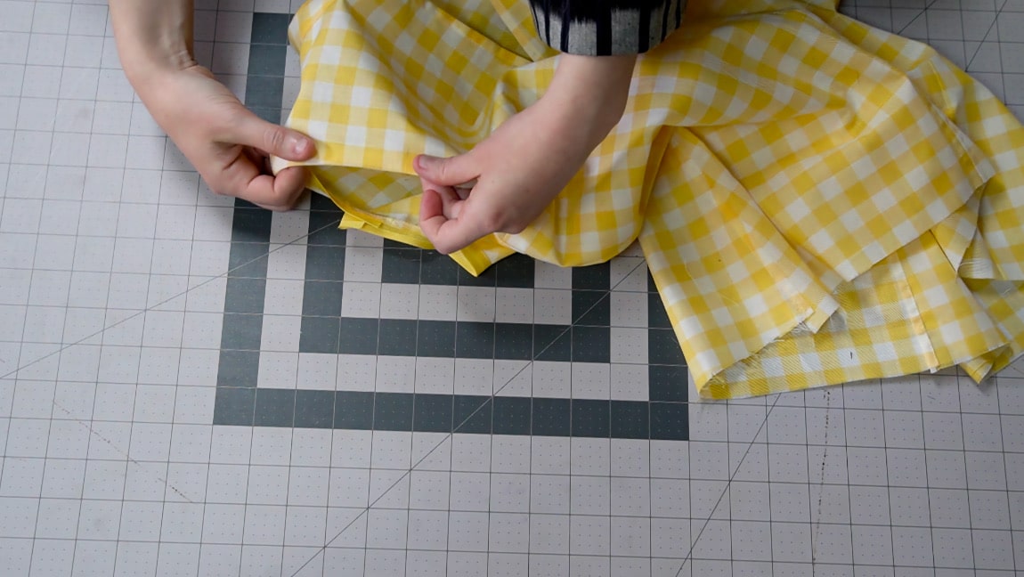 turn bias tape to the wrong side