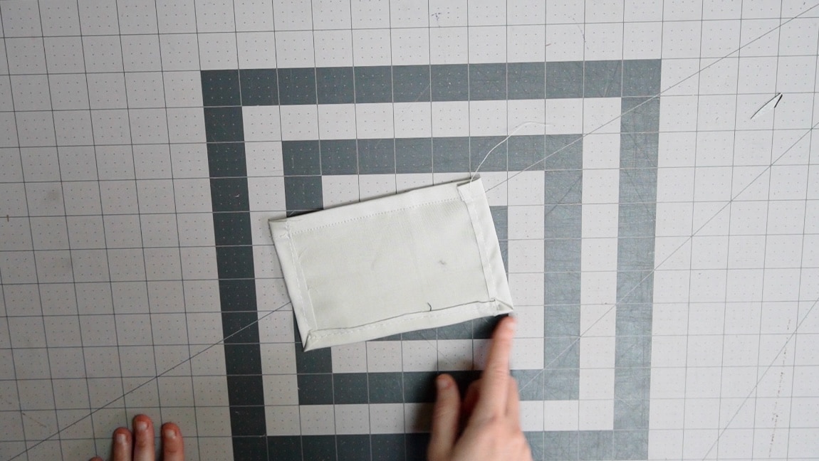 fold over sides of pocket
