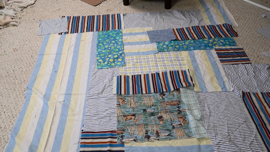 arrange your scraps into a collage