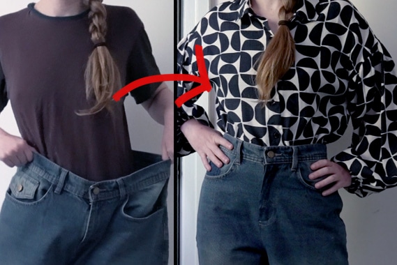 turning old pants into new