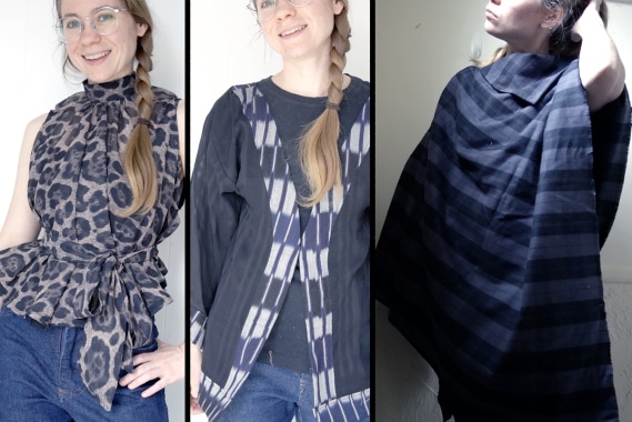 examples of shirt and shawl sewing ideas