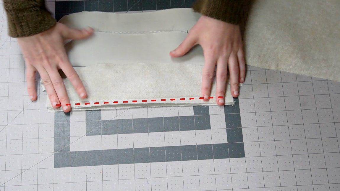 sew bottom lining