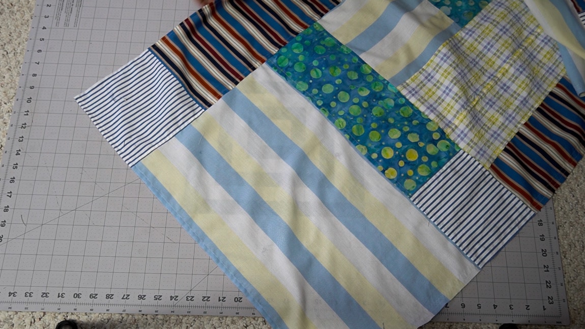 hem the sides and bottom