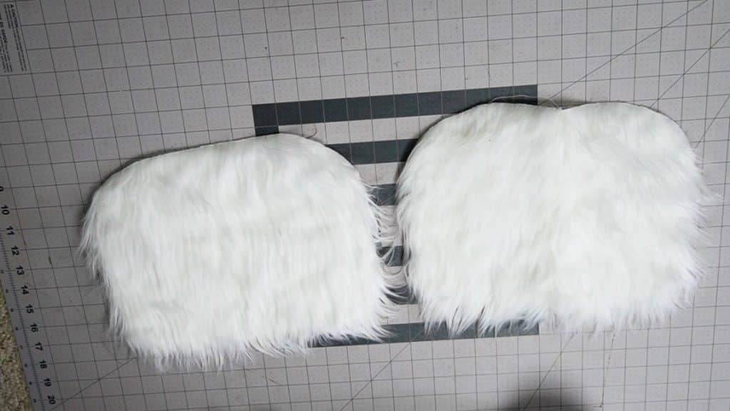 front and back fur pieces