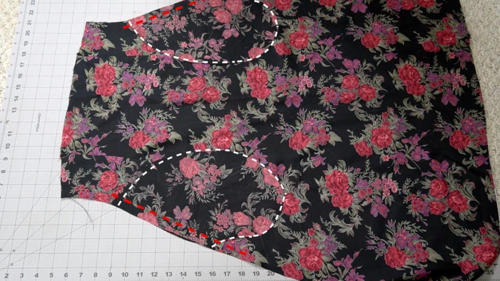 sew the pockets on the front and back