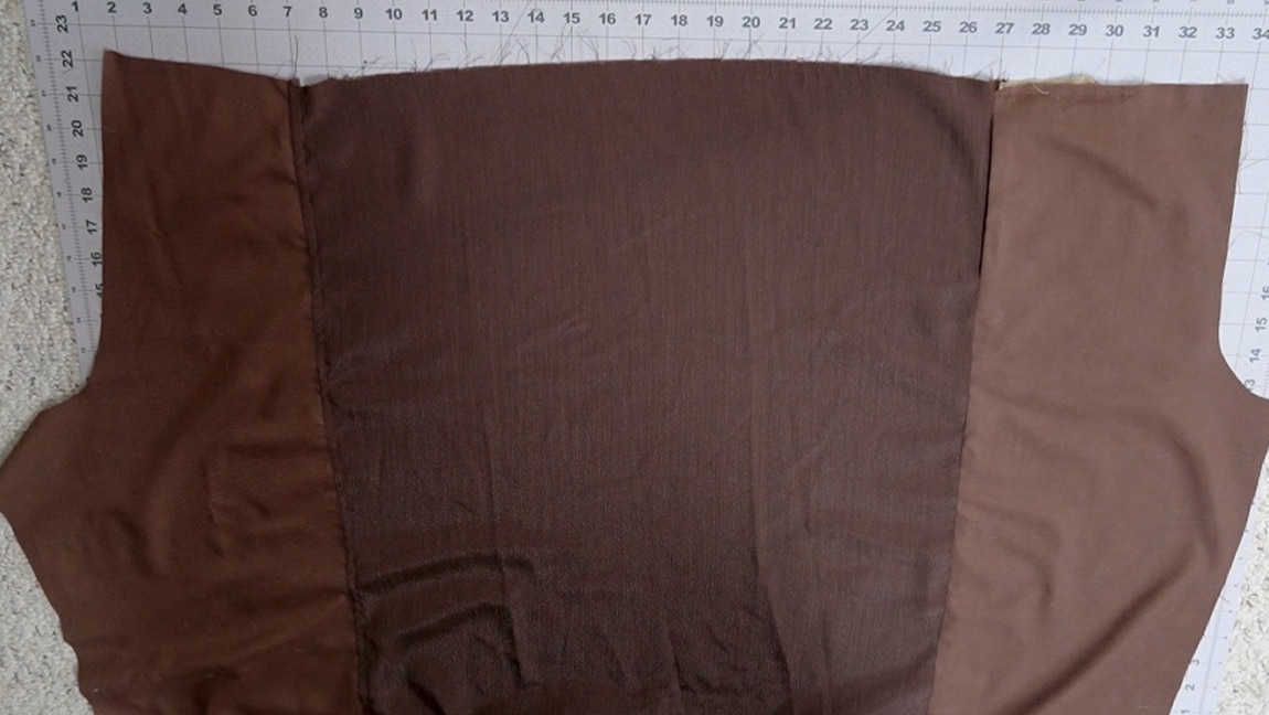 sew the back to the rectangle