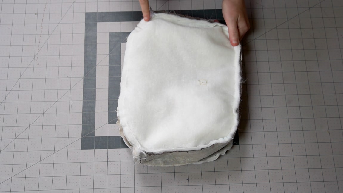 put lining inside bag