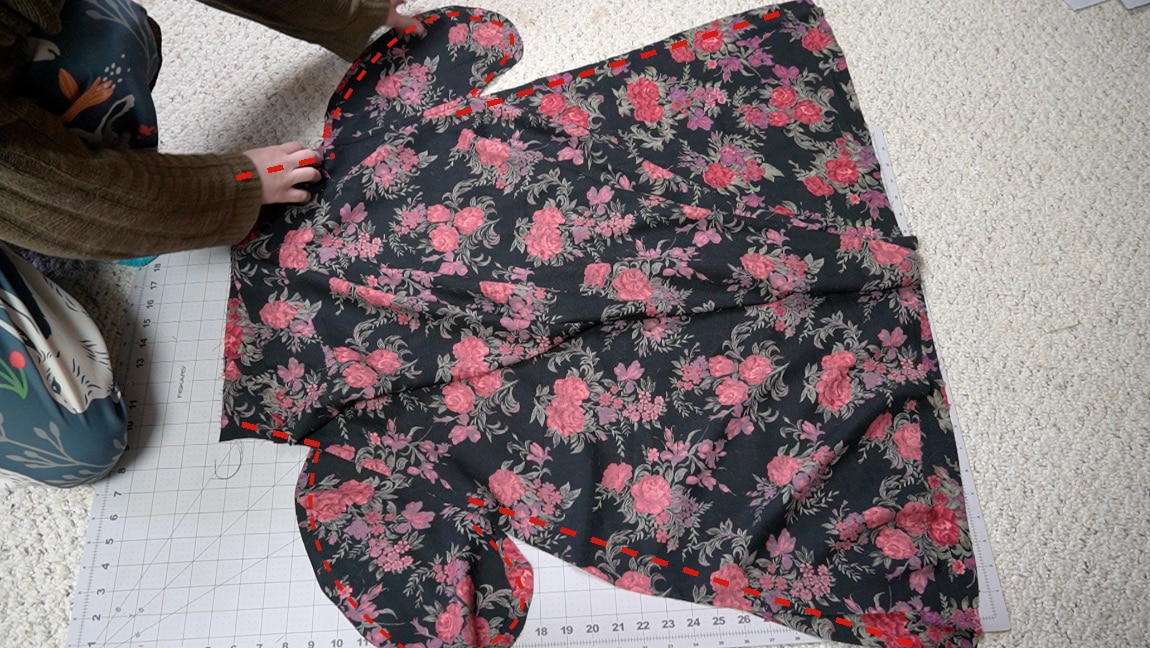 sew the front and back together