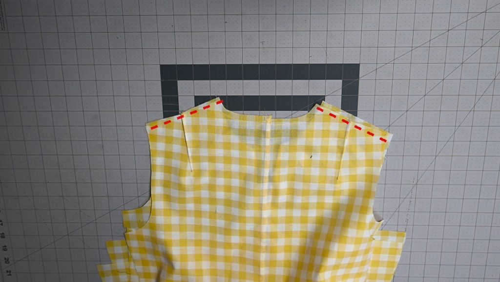 sew the shoulders