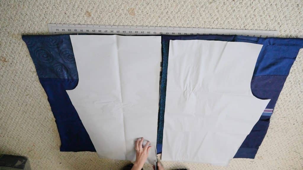 cutting pattern pieces