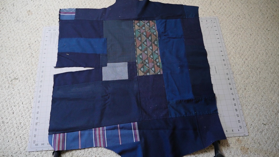 pant side seam sewn