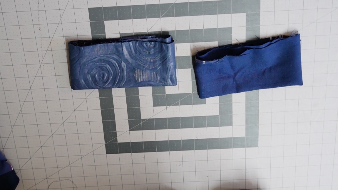 fold the cuff in half