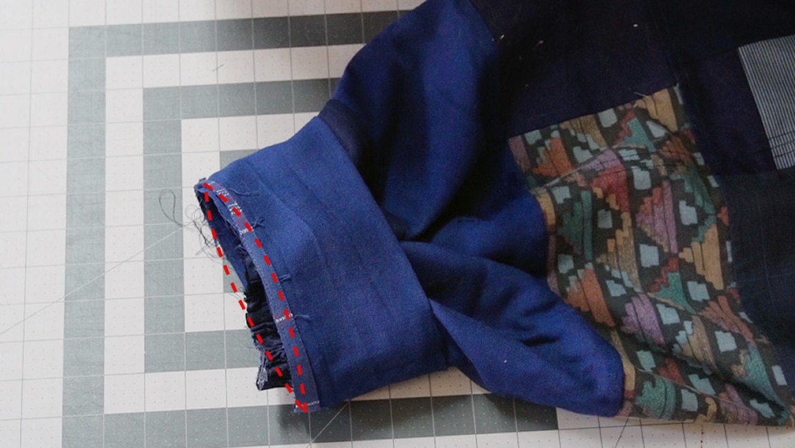 sew the cuff
