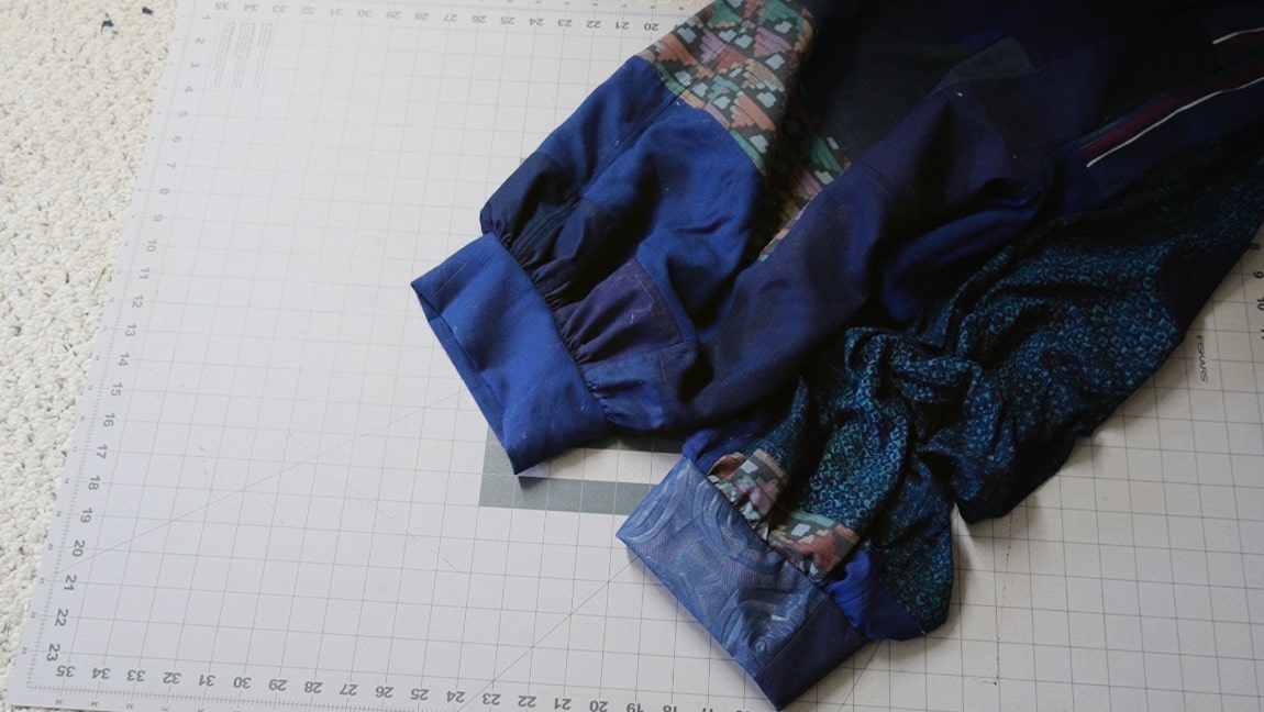 sewn cuffs